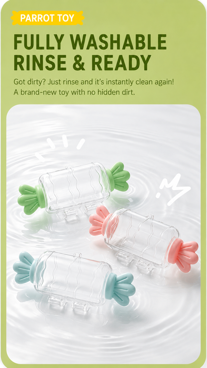 Parrot Candy Paper Roll Chew Toy