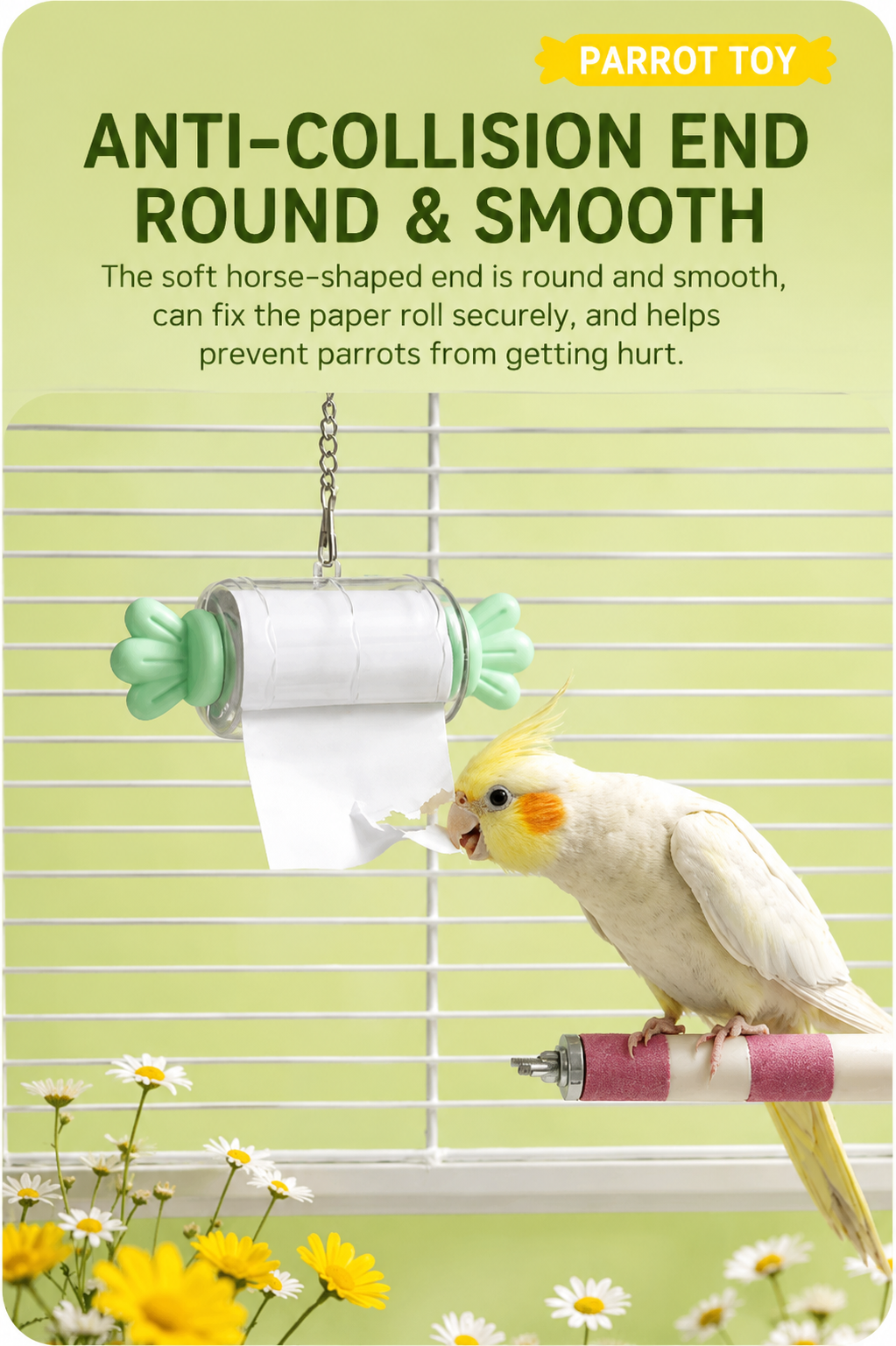Parrot Candy Paper Roll Chew Toy