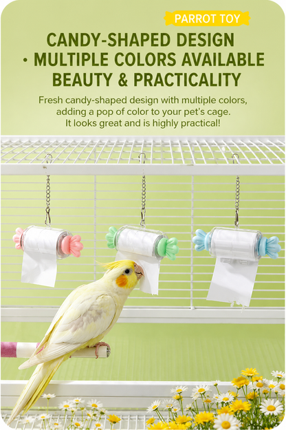Parrot Candy Paper Roll Chew Toy