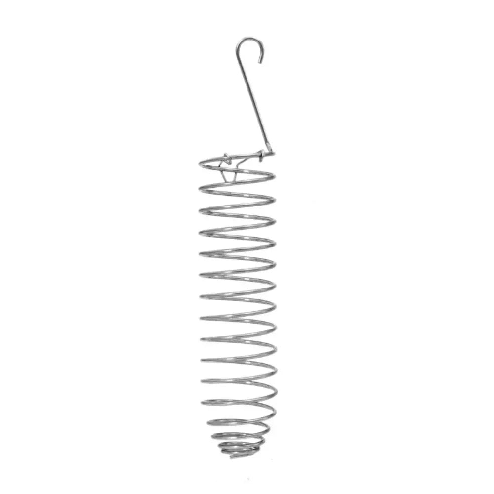 Stainless Steel Spiral Bird Feeder - Hanging Forage Basket