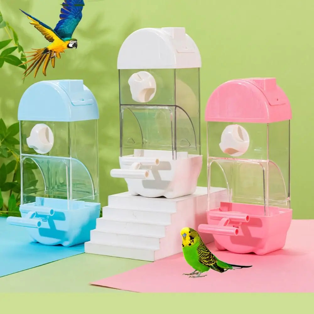 Transparent Hanging Bird Feeder for Parrots
