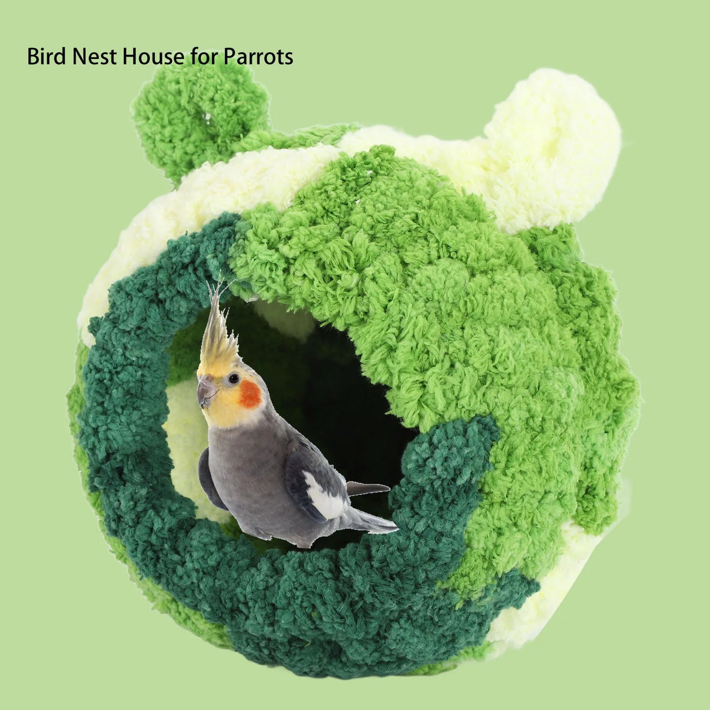 Warm Plush Bird Nest Bed for Parakeets & Parrots