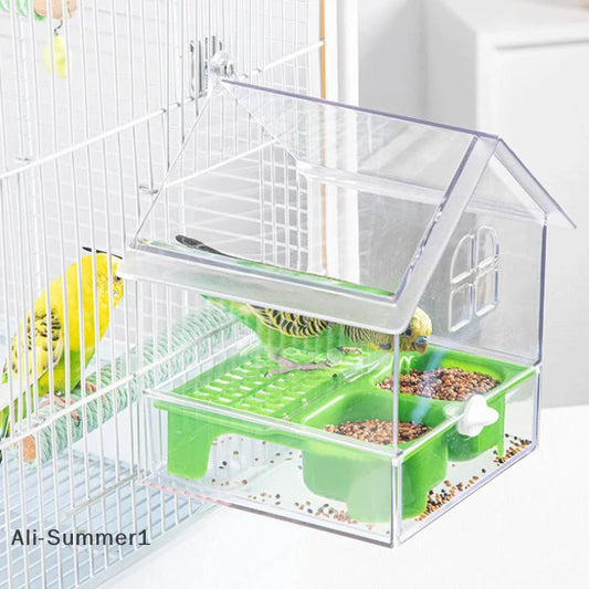Transparent Wooden Parrot Nest Box