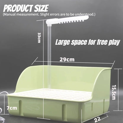 Electric Bird Bath with Circulating Water for Parrots