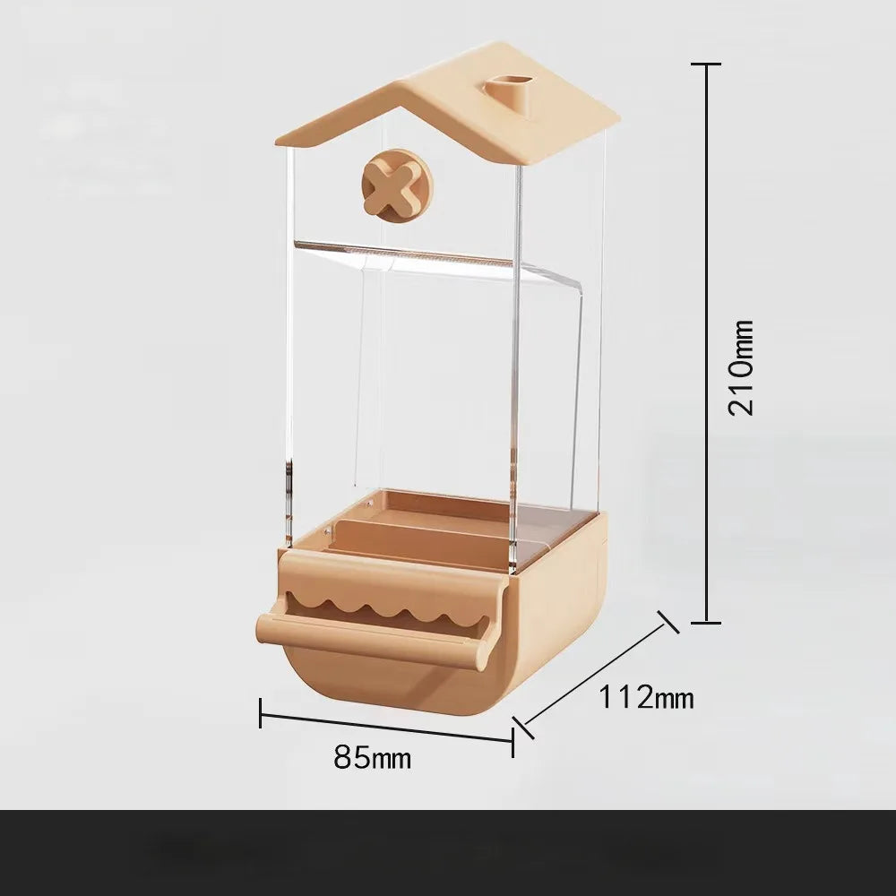 Automatic Parrot Feeder – No Mess Bird Cage Food Box