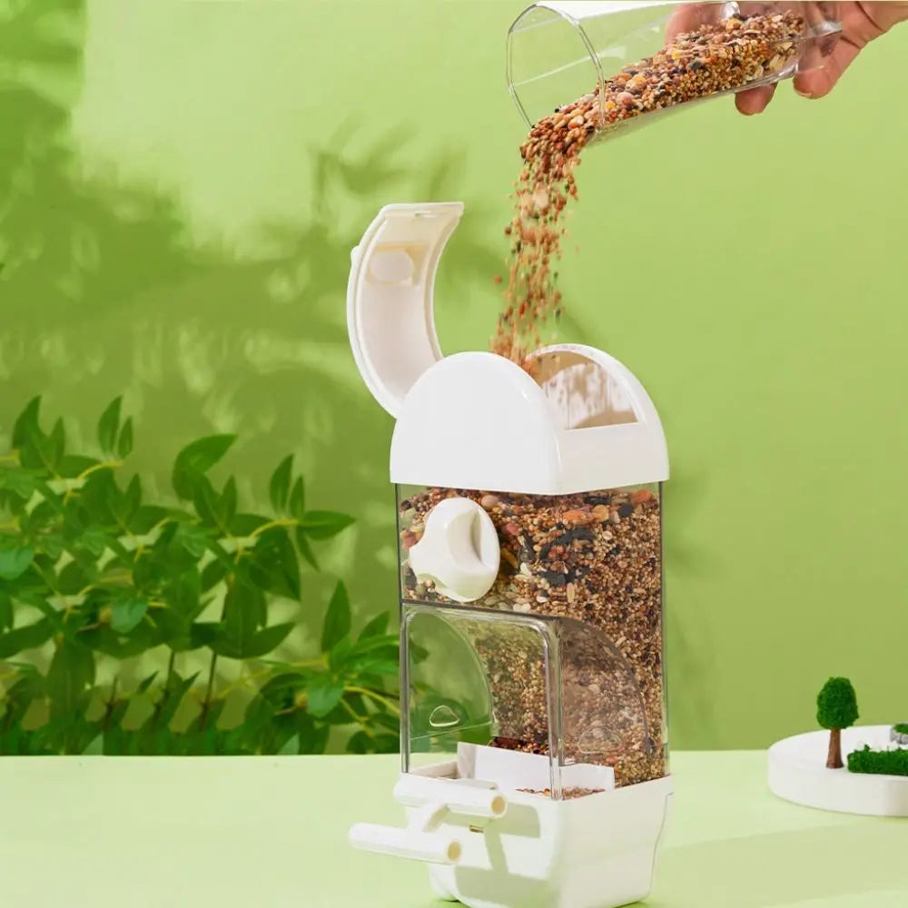 Transparent Hanging Bird Feeder for Parrots