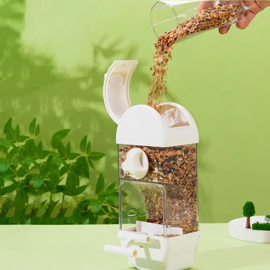 Transparent Hanging Bird Feeder for Parrots