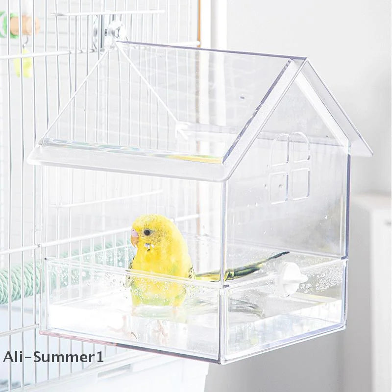 Transparent Wooden Parrot Nest Box