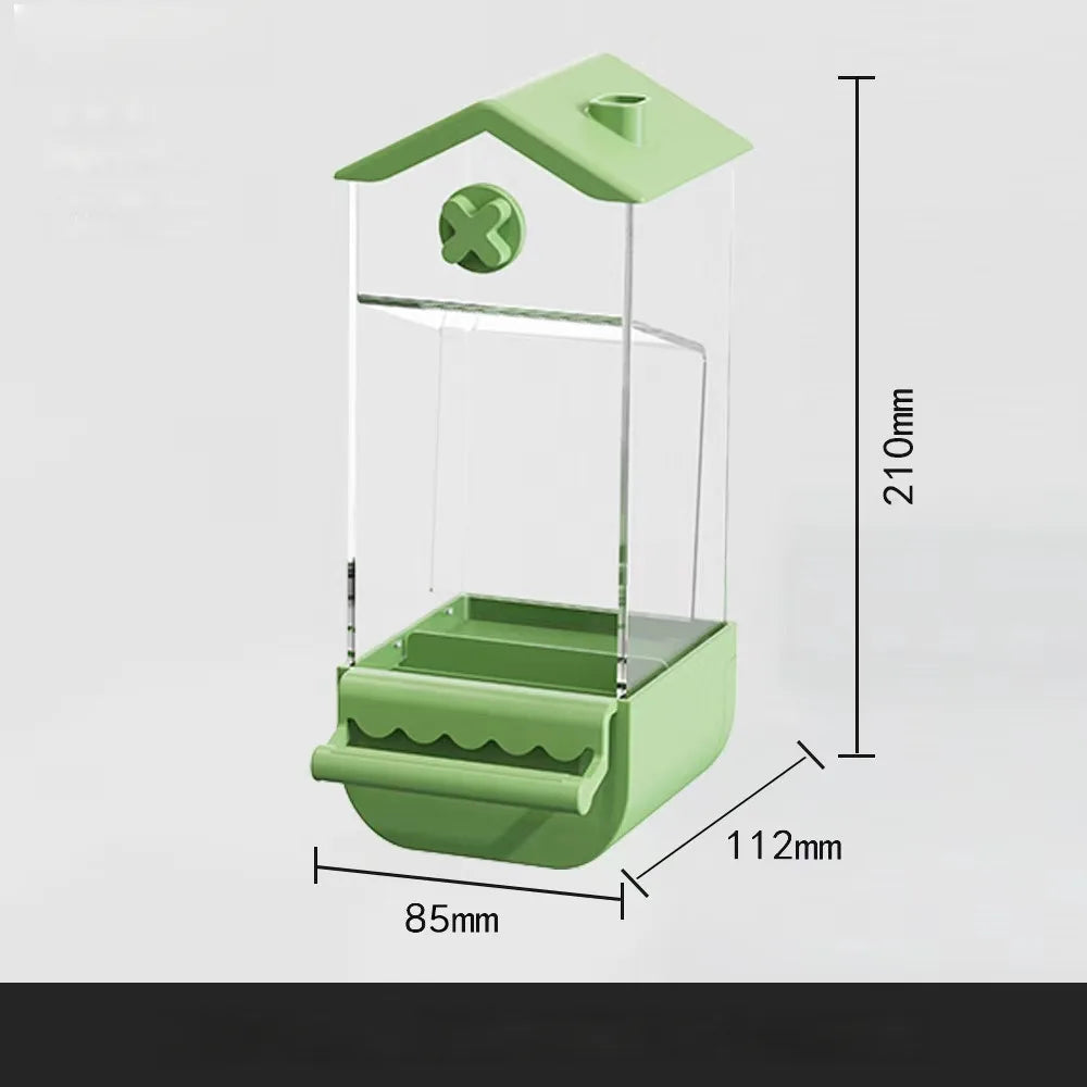 Automatic Parrot Feeder – No Mess Bird Cage Food Box
