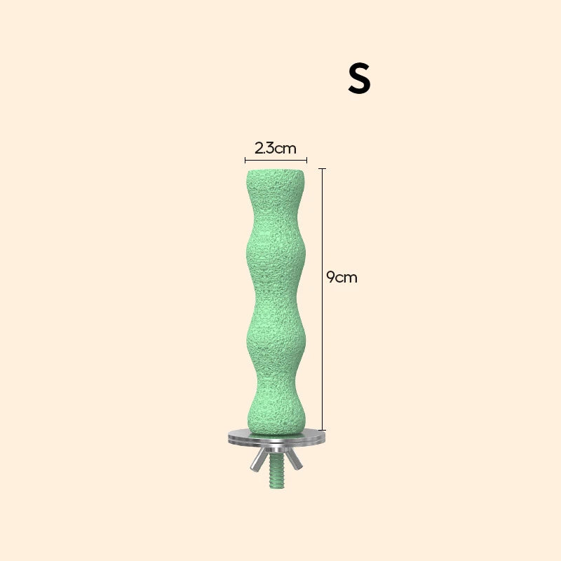 Bird Nail Grinding Perch – Parrot Cage Stand