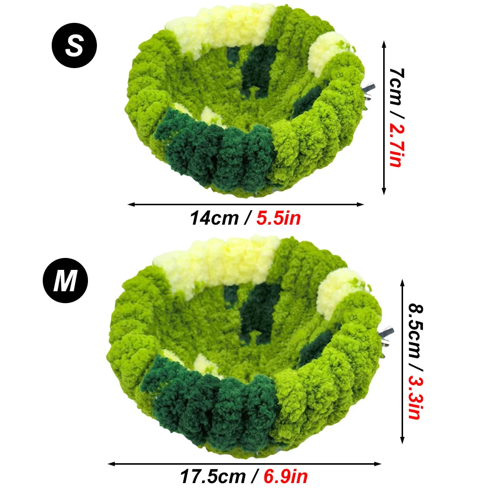 Cozy Plush Parrot Nest – Warm Winter Sleeping Bed