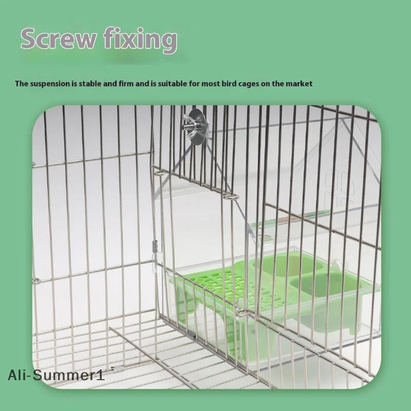 Transparent Wooden Parrot Nest Box
