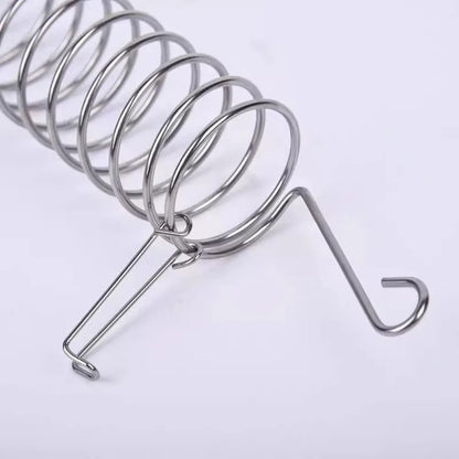 Stainless Steel Spiral Bird Feeder - Hanging Forage Basket