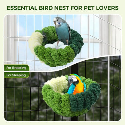 Cozy Plush Parrot Nest – Warm Winter Sleeping Bed