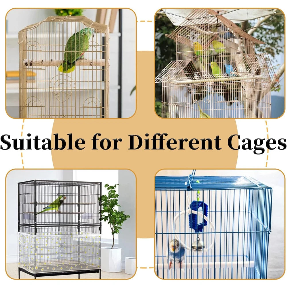 Adjustable Bird Cage Net Cover