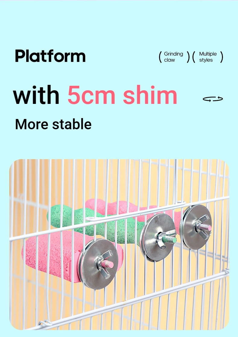 Bird Nail Grinding Perch – Parrot Cage Stand