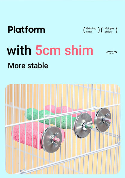 Bird Nail Grinding Perch – Parrot Cage Stand