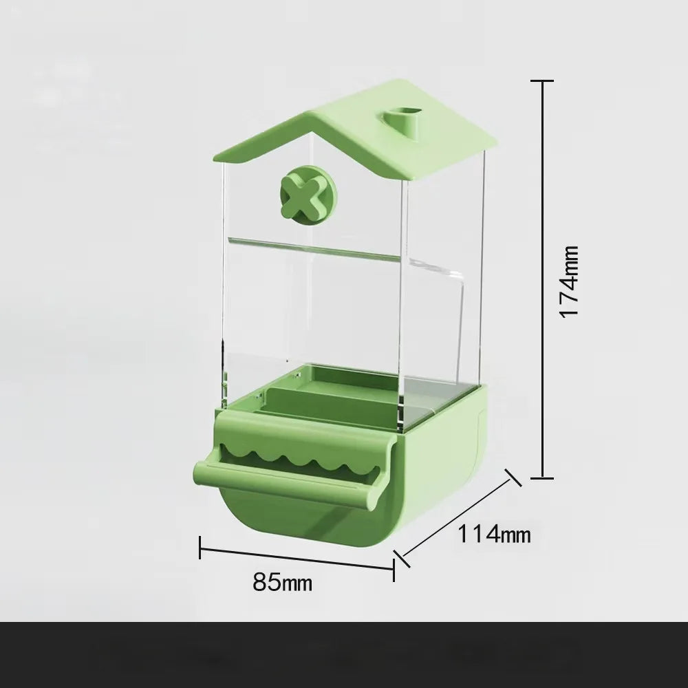 Automatic Parrot Feeder – No Mess Bird Cage Food Box