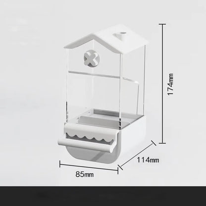 Automatic Parrot Feeder – No Mess Bird Cage Food Box