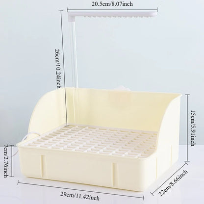 Electric Bird Bath with Circulating Water for Parrots