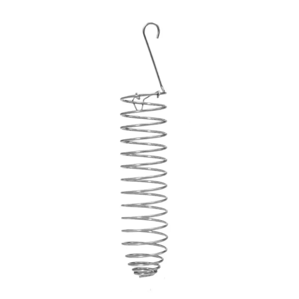 Stainless Steel Spiral Bird Feeder - Hanging Forage Basket
