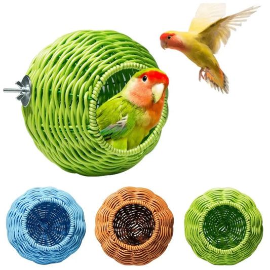 Spherical Woven Bird Nest – Hanging Breeding House