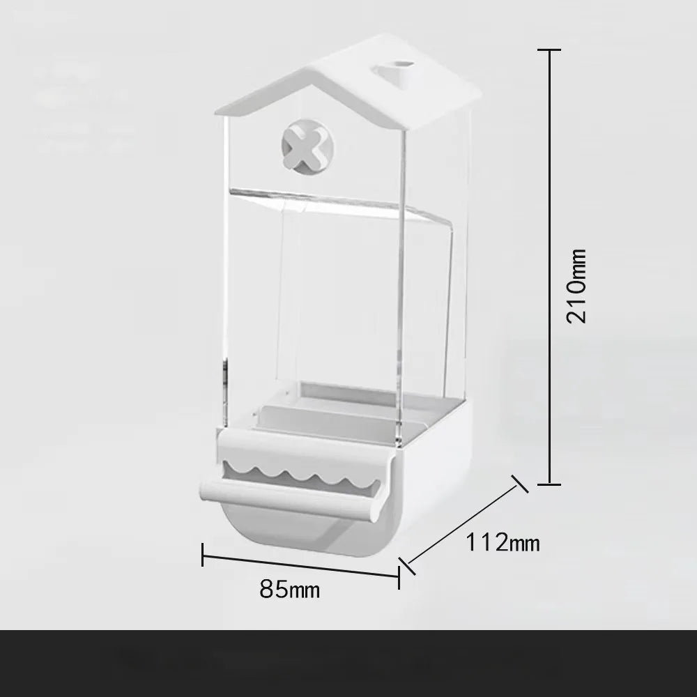 Automatic Parrot Feeder – No Mess Bird Cage Food Box