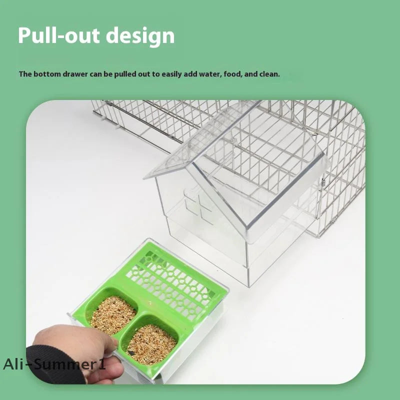 Transparent Wooden Parrot Nest Box