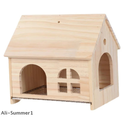 Wooden Parrot Nest Box – Drawer Bird House for Cage
