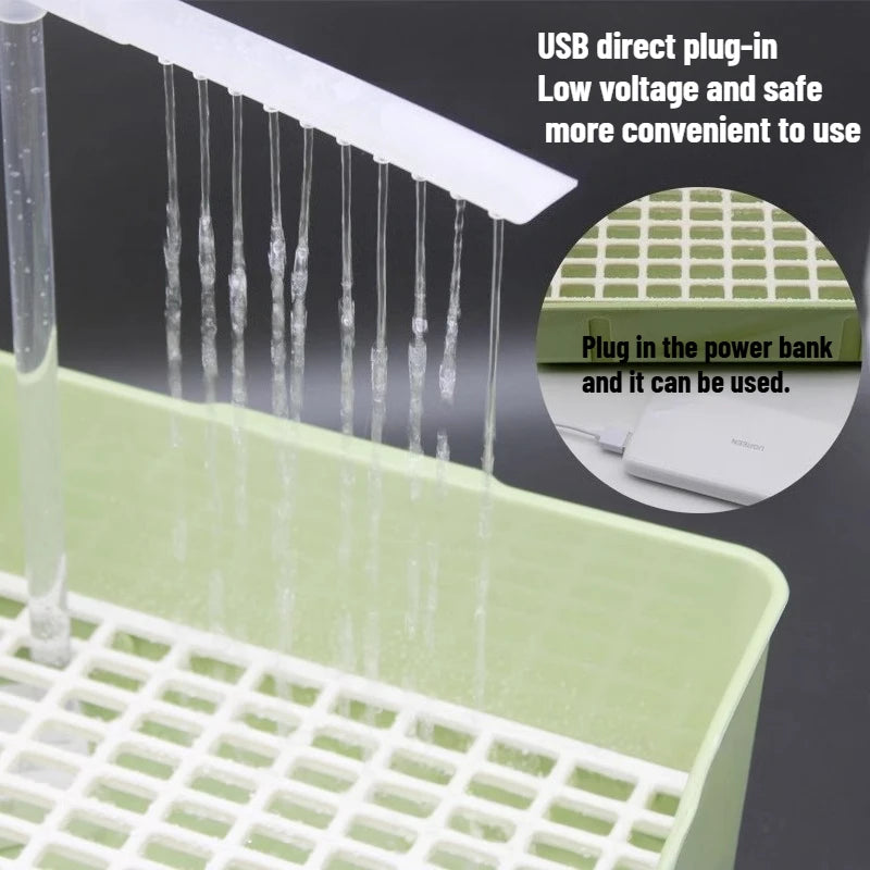 Electric Bird Bath with Circulating Water for Parrots