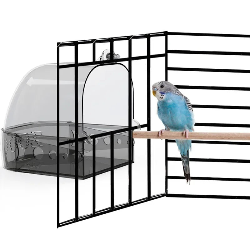 Parrot Bath Basin – Cage Shower & Feeding Bowl