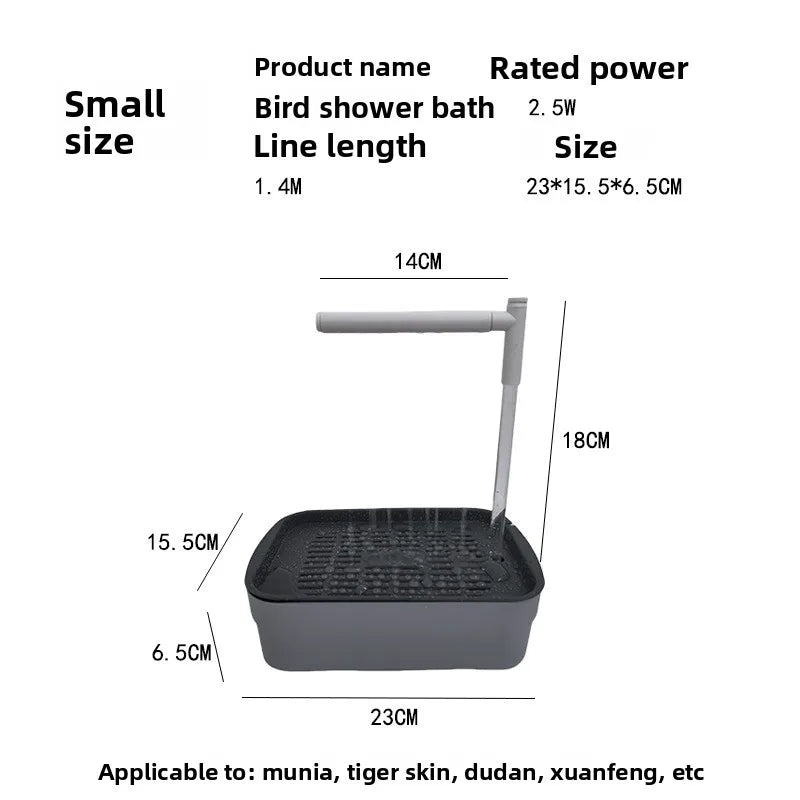 Automatic Circulating Bird Bath for Parrots
