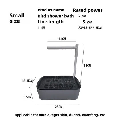 Automatic Circulating Bird Bath for Parrots