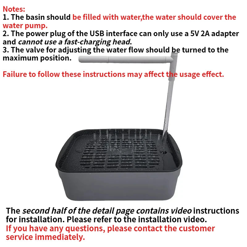 Automatic Circulating Bird Bath for Parrots