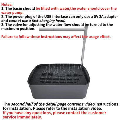 Automatic Circulating Bird Bath for Parrots